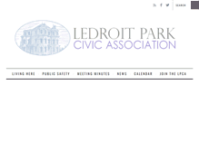 Tablet Screenshot of ledroitparkdc.org